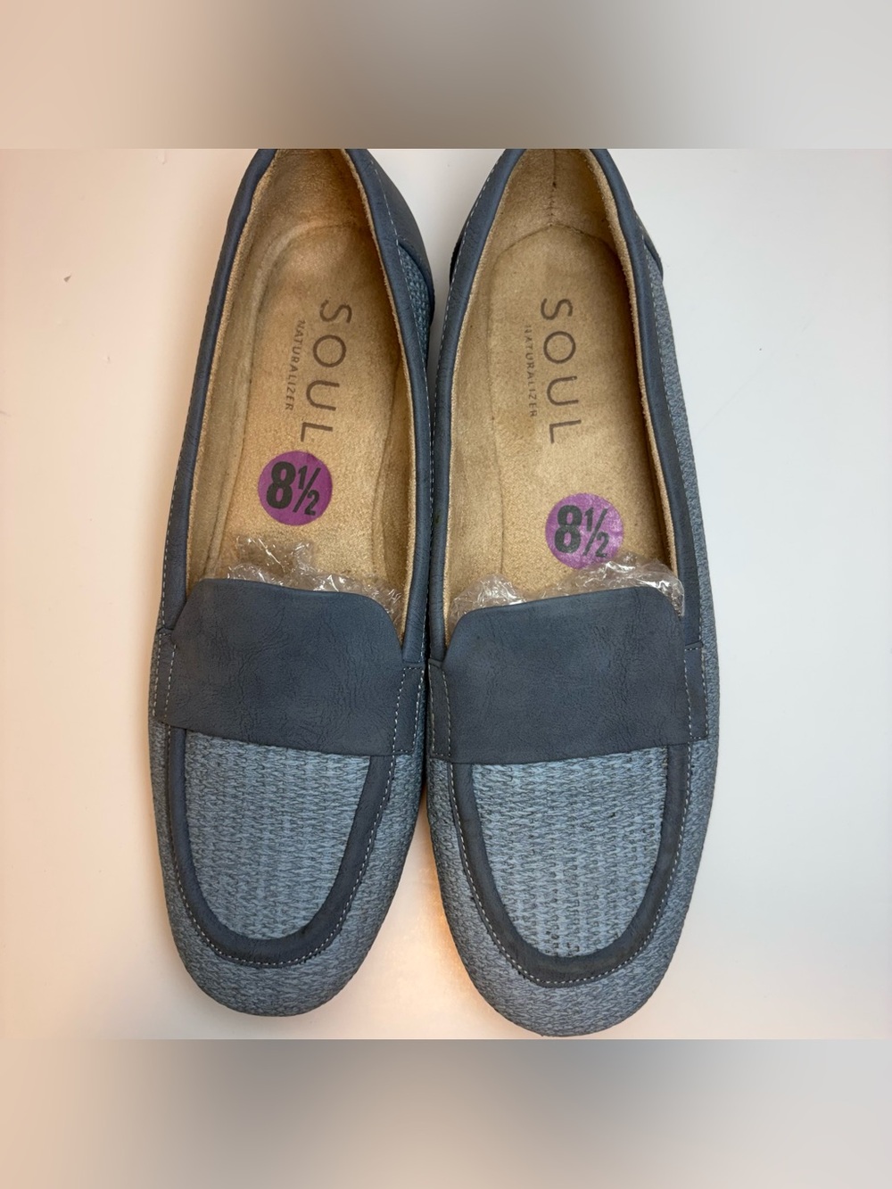 Naturalizer SOUL Women’s Blue Woven Loafers Comfort Casual Shoes Size 8.5M